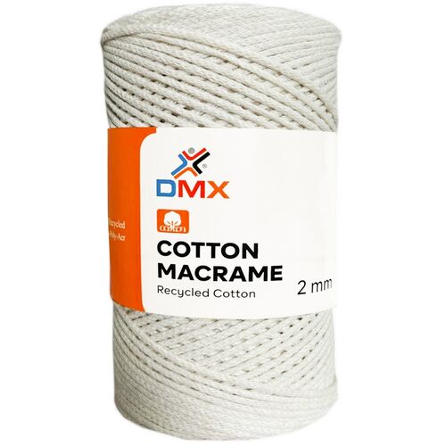 DMX ECO COTTON MAKROME 2MM - T000 -EKRU