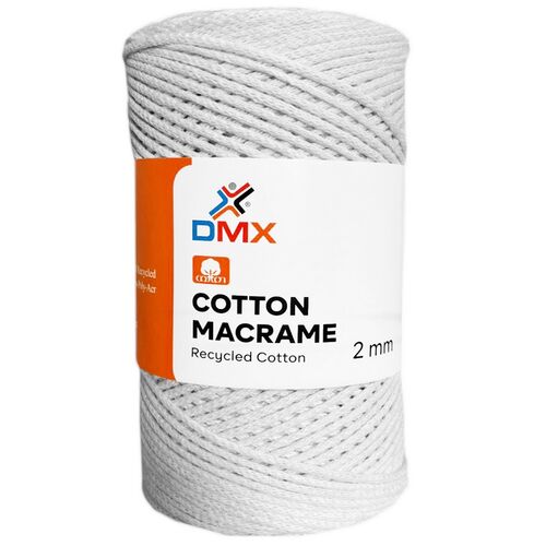 DMX ECO COTTON MAKROME 2MM - T002 -OPTİK BEYAZ